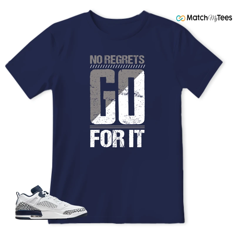 NIKE JORDAN SPIZIKE LOW WHITE OBSIDIAN SNEAKER Matching Tees t-shirt