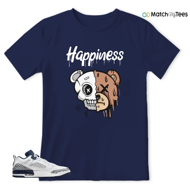 NIKE JORDAN SPIZIKE LOW WHITE OBSIDIAN SNEAKER Matching Tees t-shirt