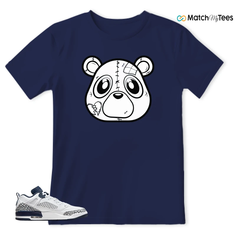 NIKE JORDAN SPIZIKE LOW WHITE OBSIDIAN SNEAKER Matching Tees t-shirt