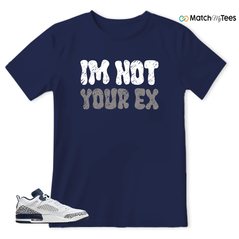 NIKE JORDAN SPIZIKE LOW WHITE OBSIDIAN SNEAKER Matching Tees t-shirt