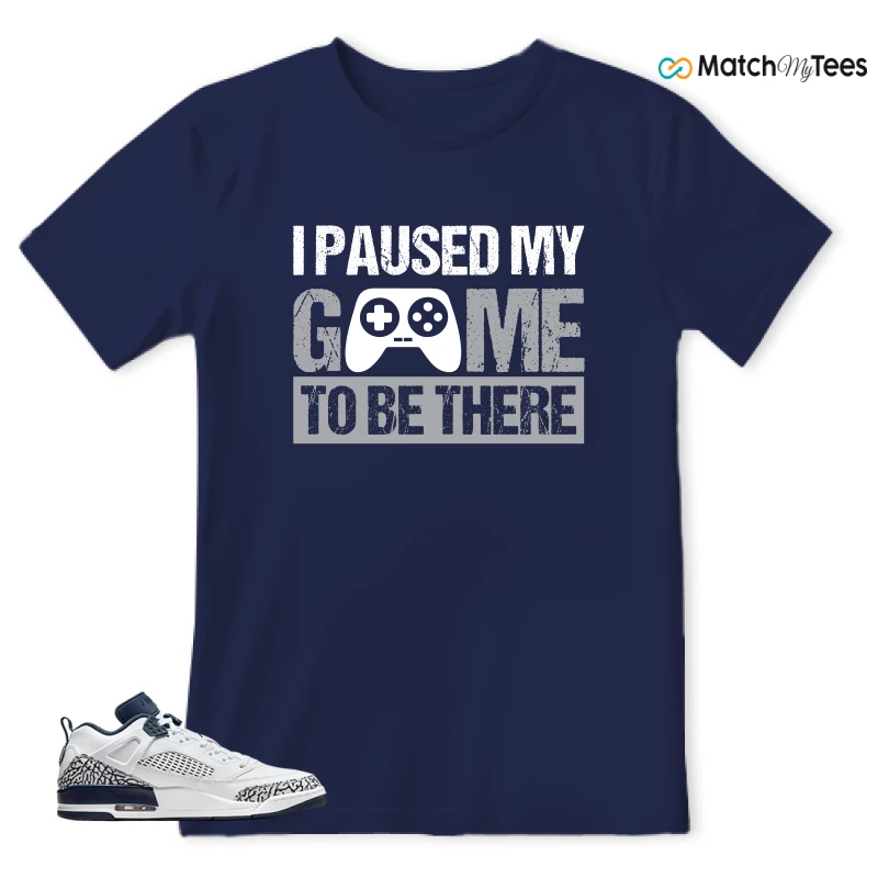 NIKE JORDAN SPIZIKE LOW WHITE OBSIDIAN SNEAKER Matching Tees t-shirt