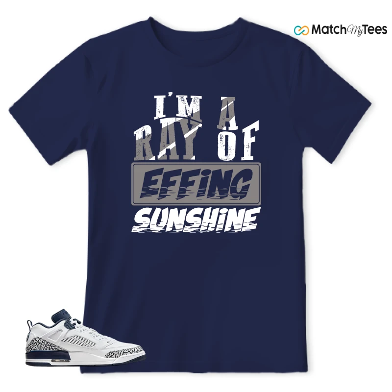 NIKE JORDAN SPIZIKE LOW WHITE OBSIDIAN SNEAKER Matching Tees t-shirt