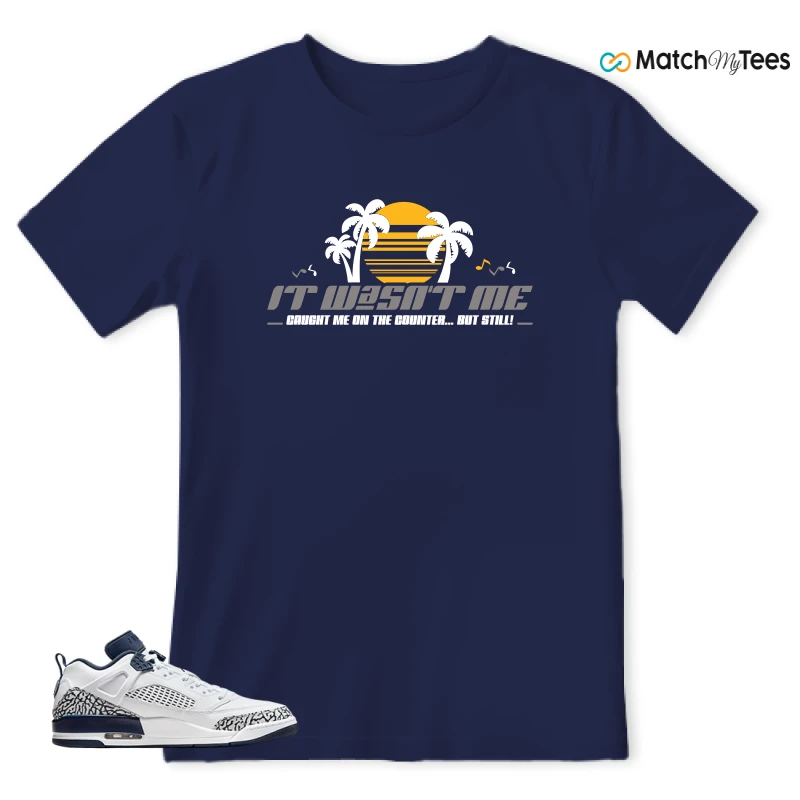 NIKE JORDAN SPIZIKE LOW WHITE OBSIDIAN SNEAKER Matching Tees t-shirt