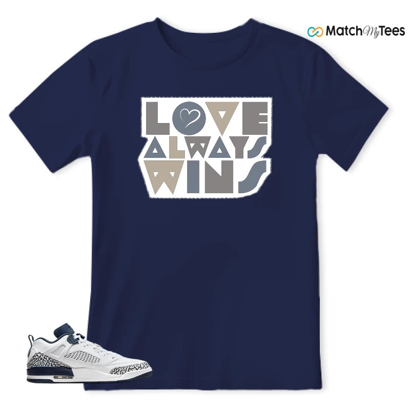 NIKE JORDAN SPIZIKE LOW WHITE OBSIDIAN SNEAKER Matching Tees t-shirt