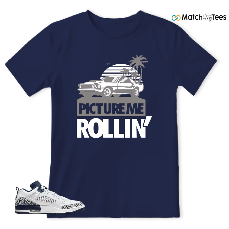 NIKE JORDAN SPIZIKE LOW WHITE OBSIDIAN SNEAKER Matching Tees t-shirt