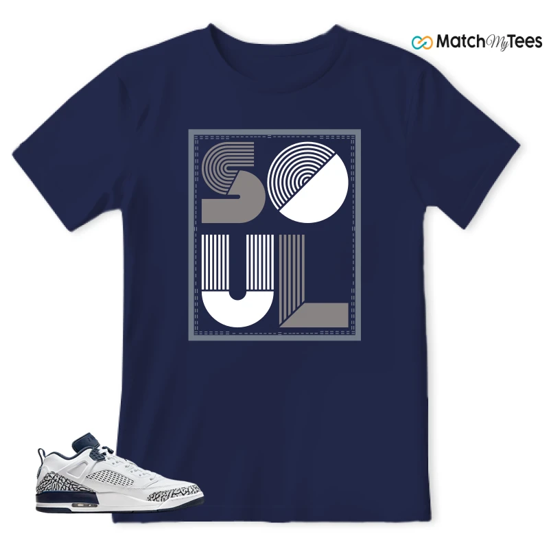 NIKE JORDAN SPIZIKE LOW WHITE OBSIDIAN SNEAKER Matching Tees t-shirt