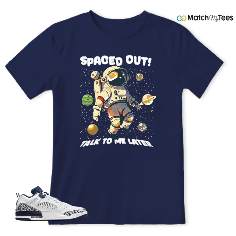 NIKE JORDAN SPIZIKE LOW WHITE OBSIDIAN SNEAKER Matching Tees t-shirt