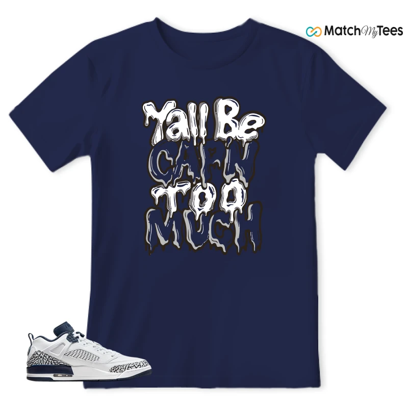 NIKE JORDAN SPIZIKE LOW WHITE OBSIDIAN SNEAKER Matching Tees t-shirt