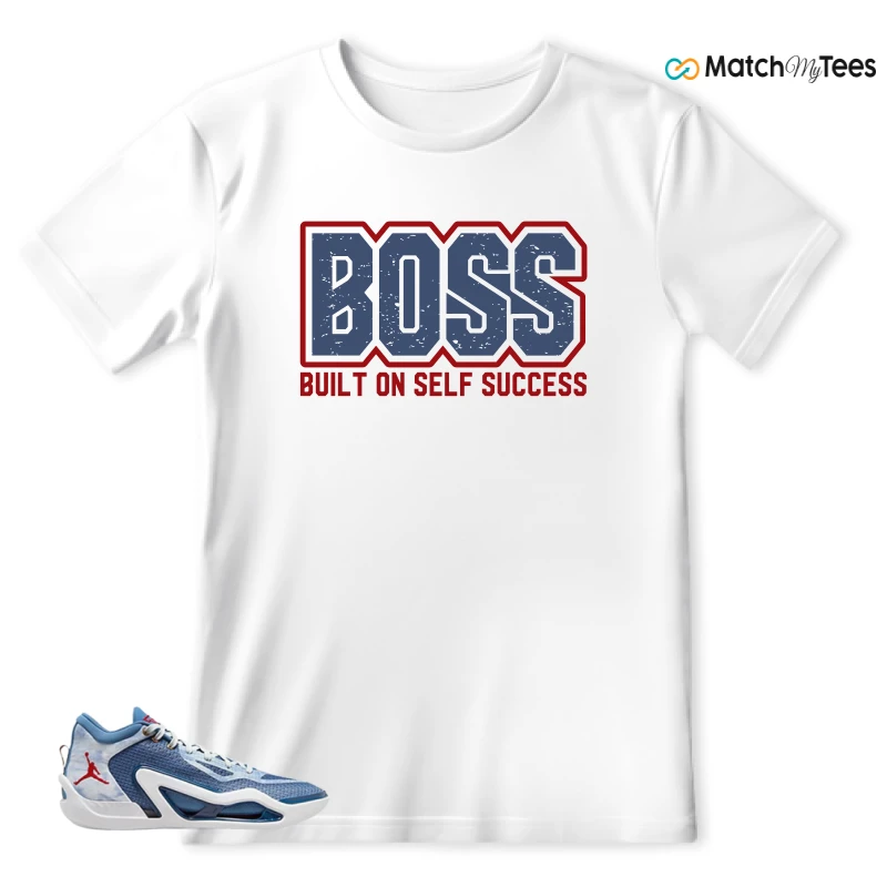 NIKE JORDAN TATUM 1 DENIM SNEAKER Matching Tees t-shirt