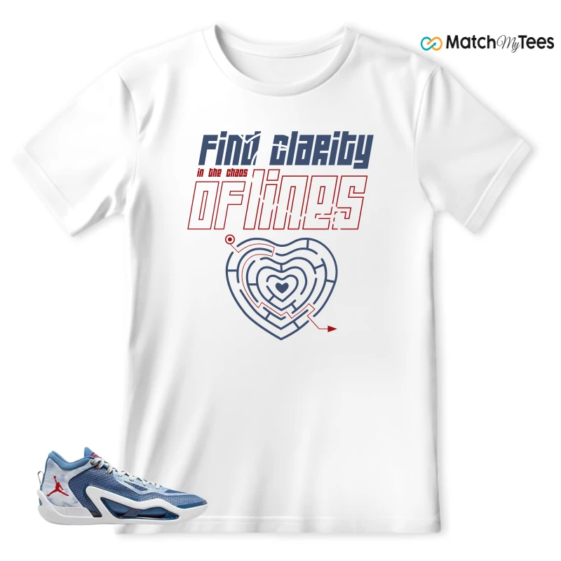 NIKE JORDAN TATUM 1 DENIM SNEAKER Matching Tees t-shirt