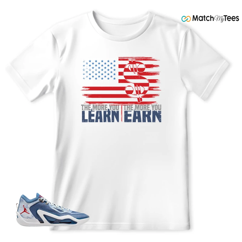 NIKE JORDAN TATUM 1 DENIM SNEAKER Matching Tees t-shirt