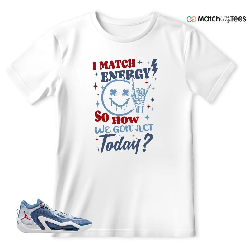 NIKE JORDAN TATUM 1 DENIM SNEAKER Matching Tees t-shirt