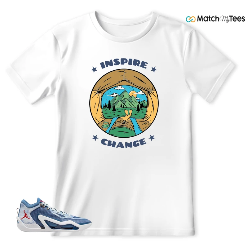 NIKE JORDAN TATUM 1 DENIM SNEAKER Matching Tees t-shirt