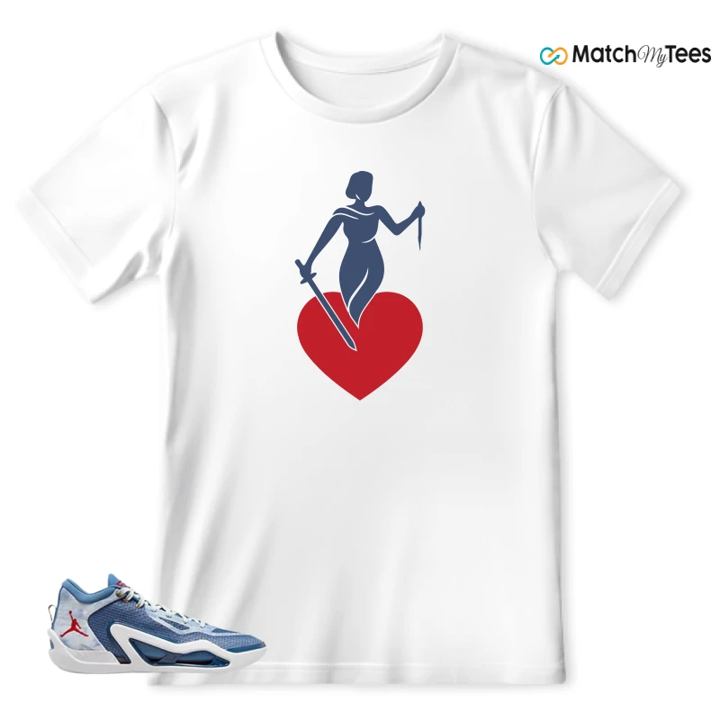 NIKE JORDAN TATUM 1 DENIM SNEAKER Matching Tees t-shirt