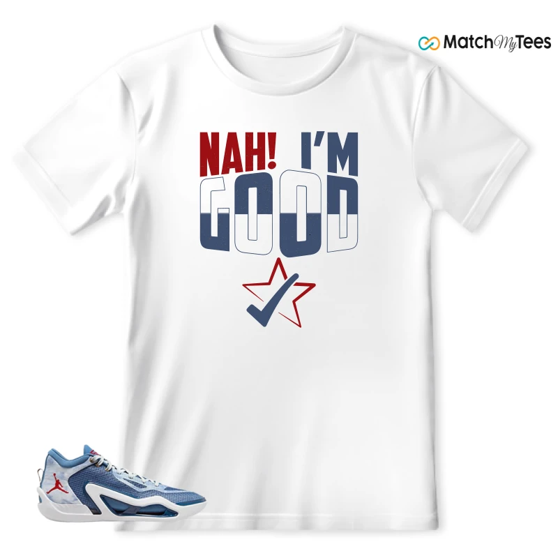 NIKE JORDAN TATUM 1 DENIM SNEAKER Matching Tees t-shirt