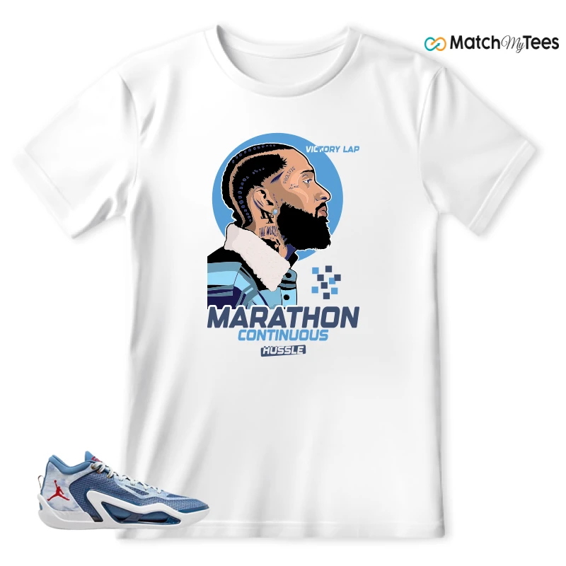NIKE JORDAN TATUM 1 DENIM SNEAKER Matching Tees t-shirt
