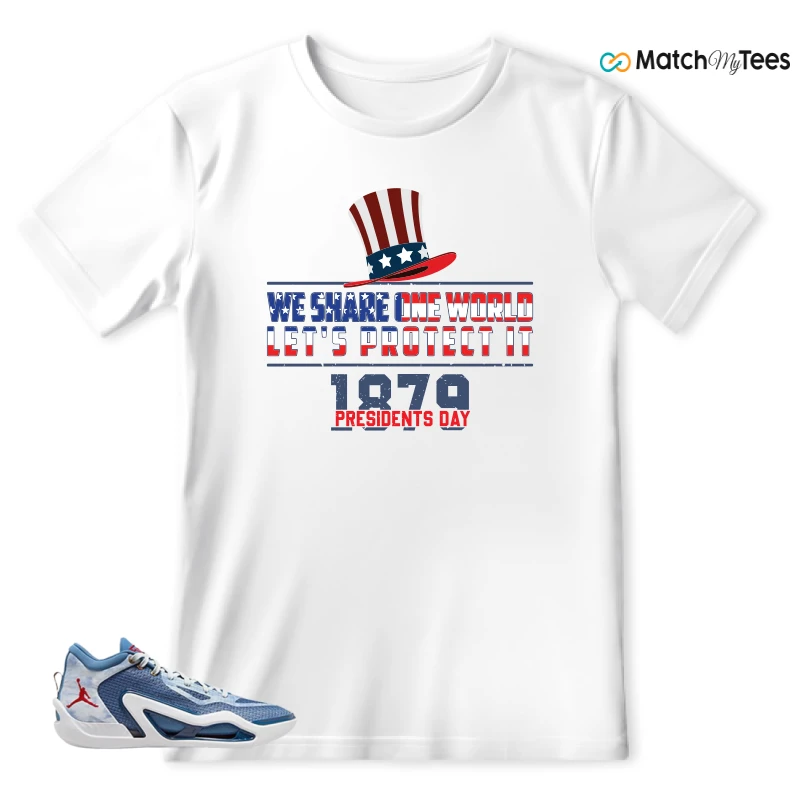 NIKE JORDAN TATUM 1 DENIM SNEAKER Matching Tees t-shirt