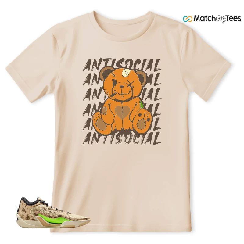 NIKE JORDAN TATUM 1 TUNNEL WALK TAN BLACK SAIL VOLT SNEAKER Matching Tees t-shirt