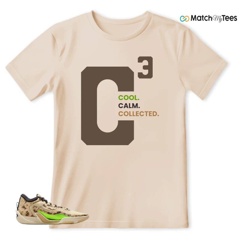 NIKE JORDAN TATUM 1 TUNNEL WALK TAN BLACK SAIL VOLT SNEAKER Matching Tees t-shirt