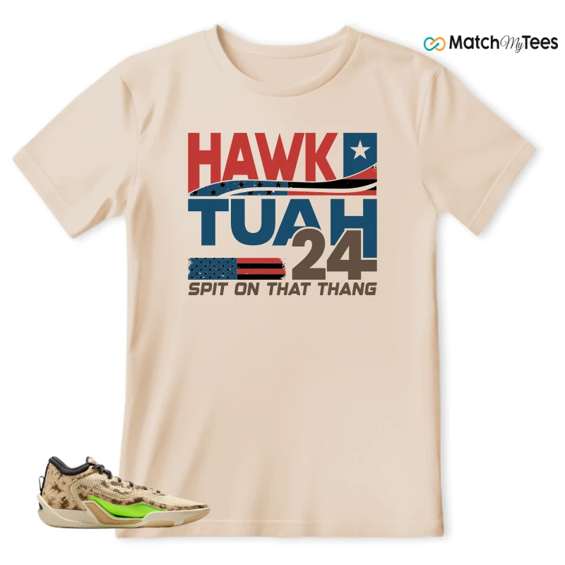 NIKE JORDAN TATUM 1 TUNNEL WALK TAN BLACK SAIL VOLT SNEAKER Matching Tees T-shirt for Men
