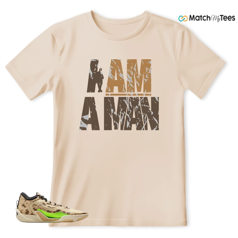 NIKE JORDAN TATUM 1 TUNNEL WALK TAN BLACK SAIL VOLT SNEAKER Matching Tees t-shirt