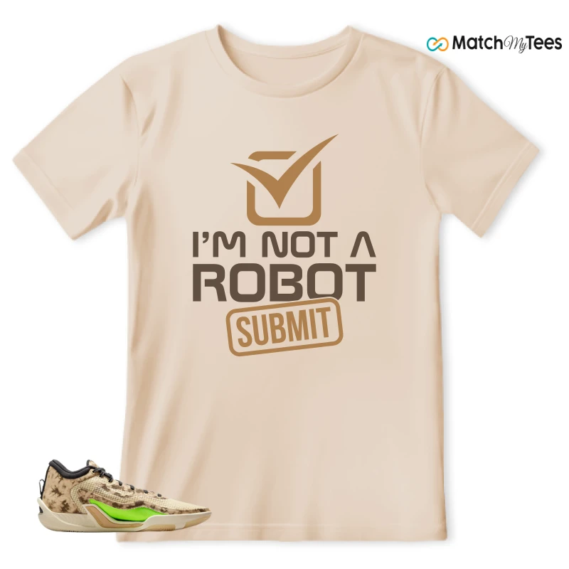 NIKE JORDAN TATUM 1 TUNNEL WALK TAN BLACK SAIL VOLT SNEAKER Matching Tees t-shirt