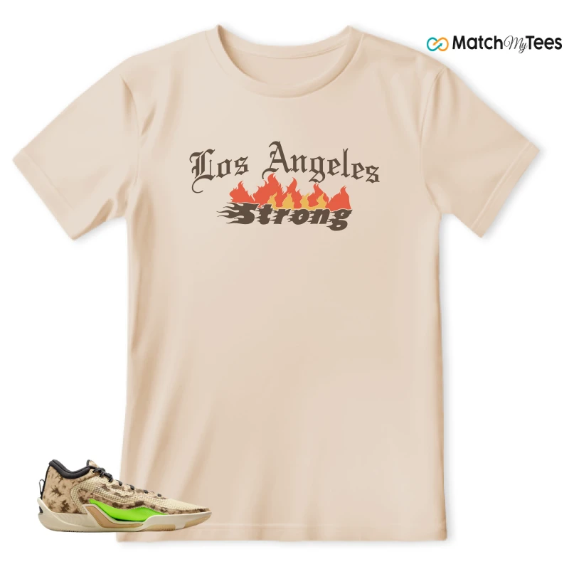 NIKE JORDAN TATUM 1 TUNNEL WALK TAN BLACK SAIL VOLT SNEAKER Matching Tees t-shirt