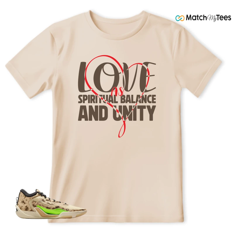 NIKE JORDAN TATUM 1 TUNNEL WALK TAN BLACK SAIL VOLT SNEAKER Matching Tees t-shirt