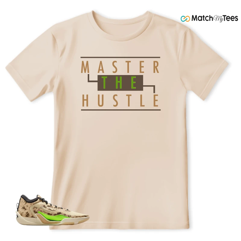 NIKE JORDAN TATUM 1 TUNNEL WALK TAN BLACK SAIL VOLT SNEAKER Matching Tees t-shirt