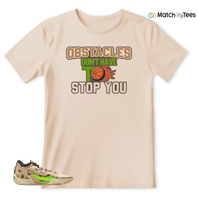NIKE JORDAN TATUM 1 TUNNEL WALK TAN BLACK SAIL VOLT SNEAKER Matching Tees t-shirt