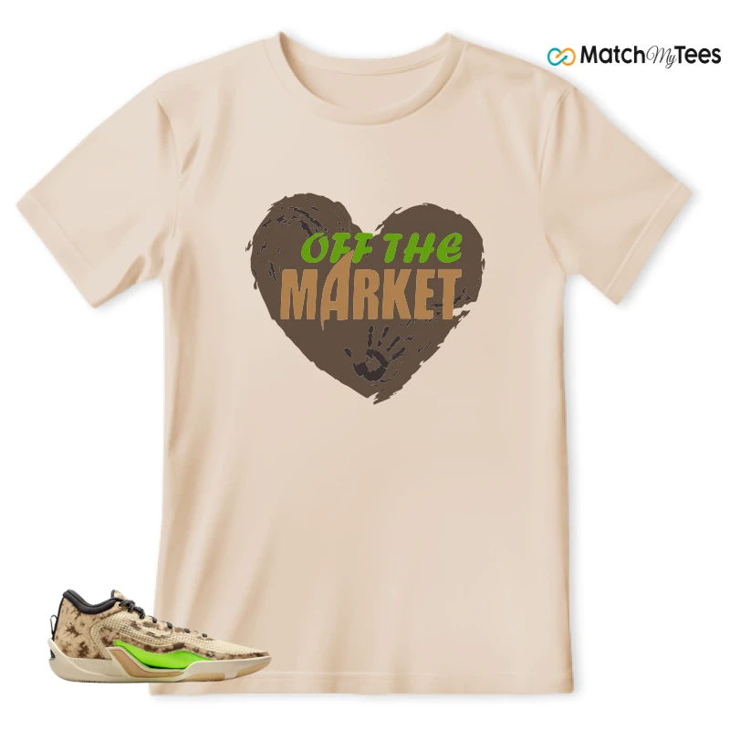 NIKE JORDAN TATUM 1 TUNNEL WALK TAN BLACK SAIL VOLT SNEAKER Matching Tees t-shirt