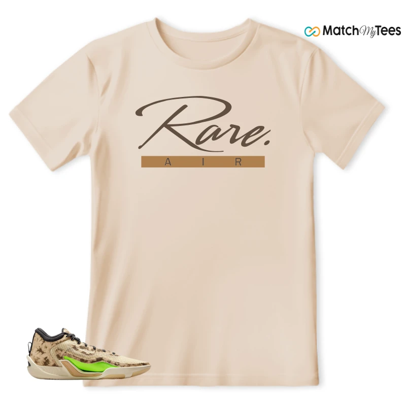 NIKE JORDAN TATUM 1 TUNNEL WALK TAN BLACK SAIL VOLT SNEAKER Matching Tees t-shirt