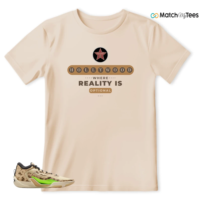 NIKE JORDAN TATUM 1 TUNNEL WALK TAN BLACK SAIL VOLT SNEAKER Matching Tees t-shirt