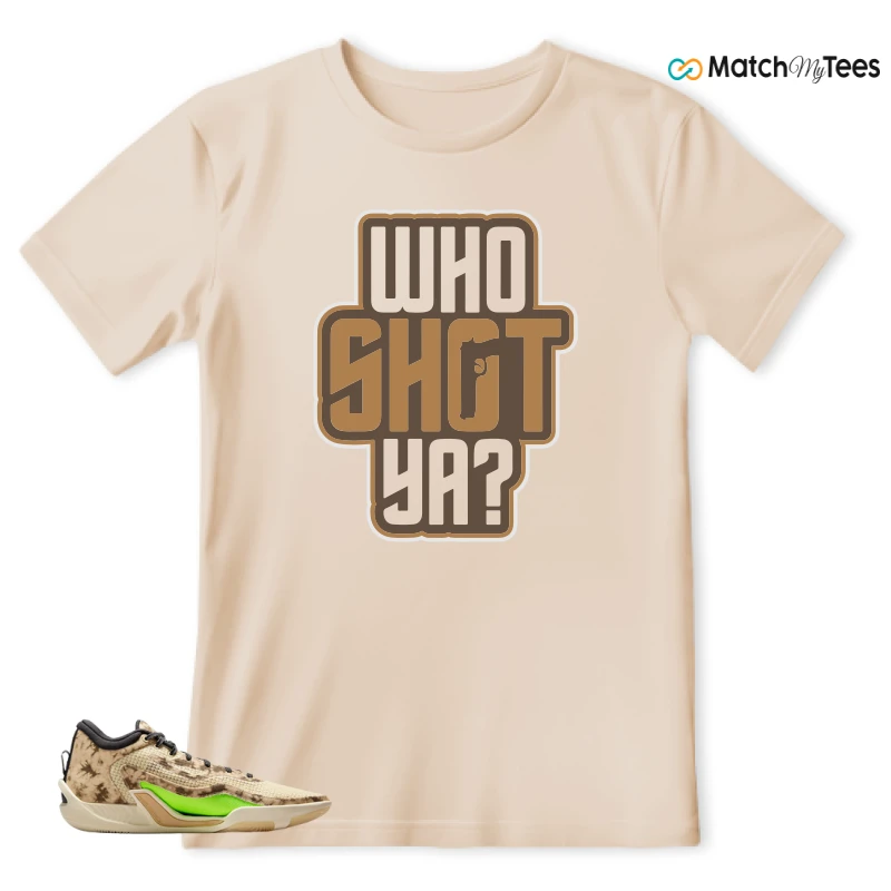 NIKE JORDAN TATUM 1 TUNNEL WALK TAN BLACK SAIL VOLT SNEAKER Matching Tees t-shirt