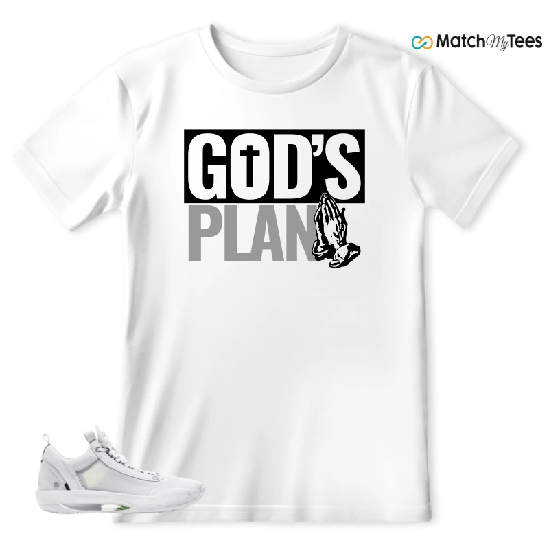 God's Plan White matching T-shirt T-shirt