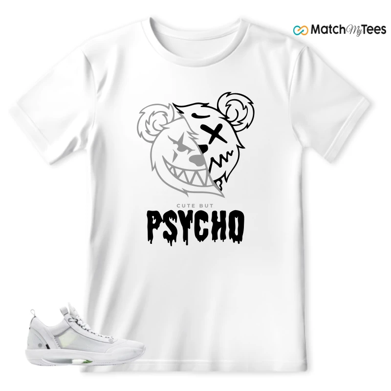 Psycho Teddy White matching T-shirt T-shirt