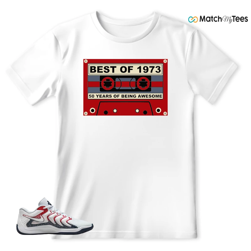 NIKE KD 17 USA WHITE UNIVERSITY RED OBSIDIAN SNEAKER Matching Tees t-shirt