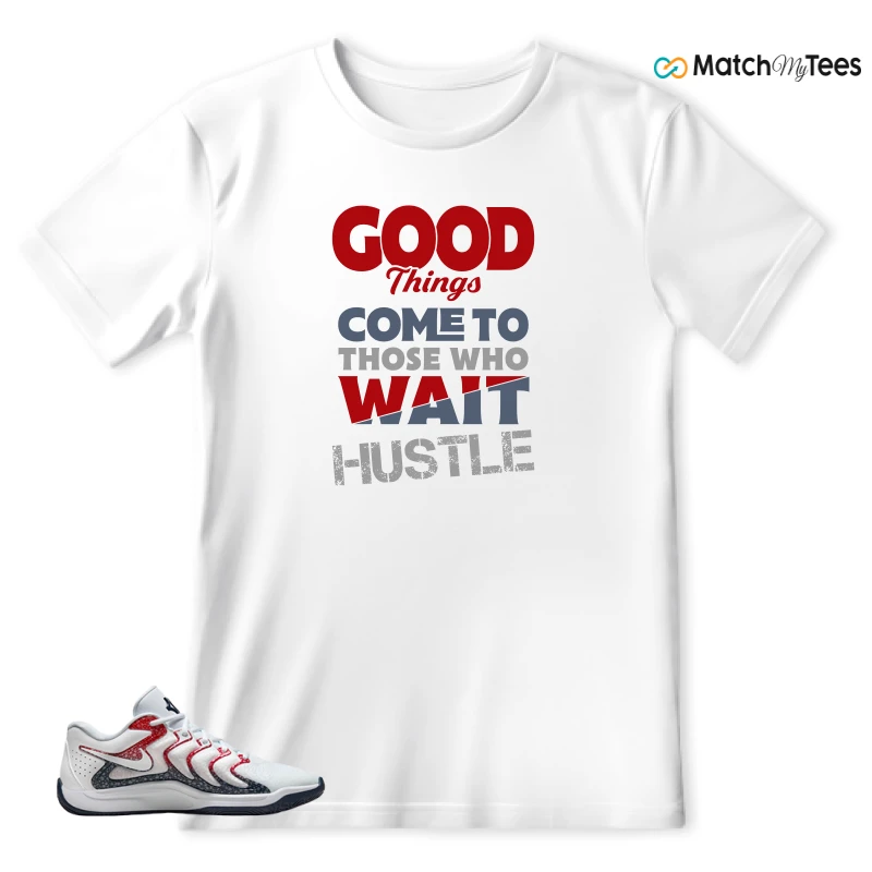 NIKE KD 17 USA WHITE UNIVERSITY RED OBSIDIAN SNEAKER Matching Tees t-shirt