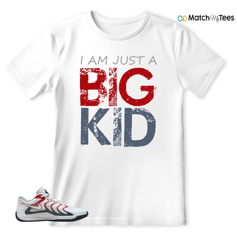 NIKE KD 17 USA WHITE UNIVERSITY RED OBSIDIAN SNEAKER Matching Tees t-shirt
