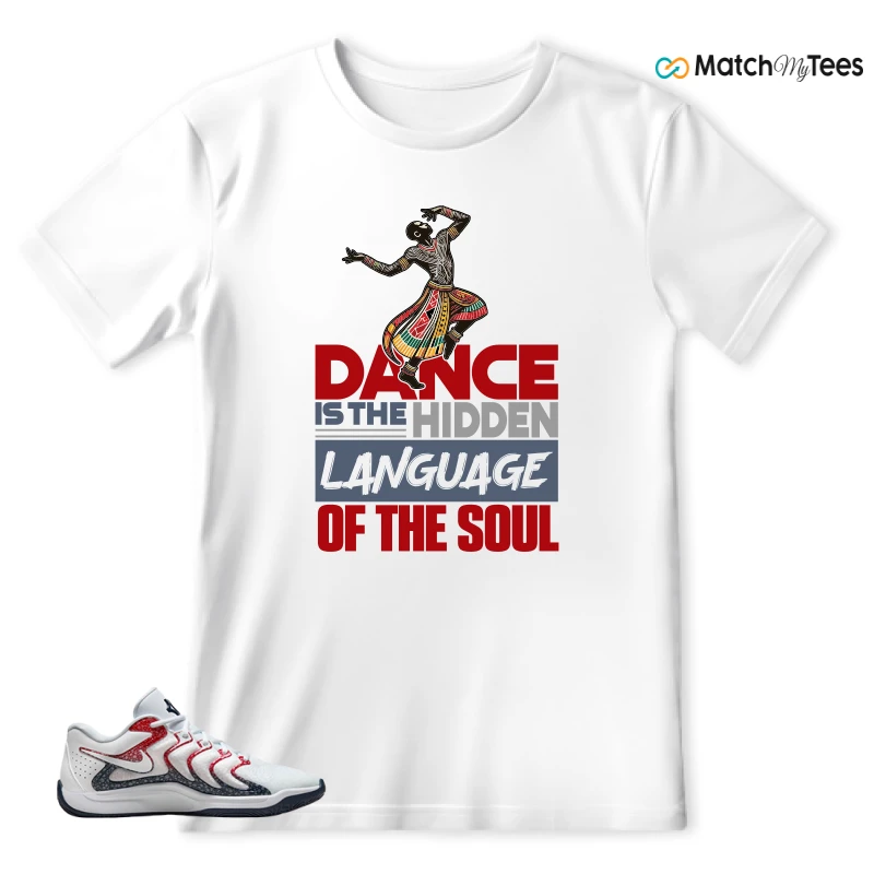 NIKE KD 17 USA WHITE UNIVERSITY RED OBSIDIAN SNEAKER Matching Tees t-shirt