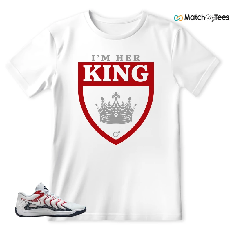 NIKE KD 17 USA WHITE UNIVERSITY RED OBSIDIAN SNEAKER Matching Tees t-shirt