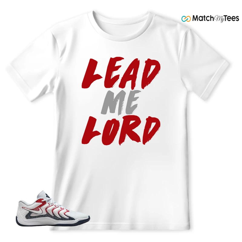 NIKE KD 17 USA WHITE UNIVERSITY RED OBSIDIAN SNEAKER Matching Tees t-shirt