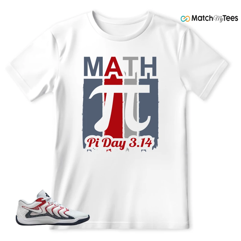 NIKE KD 17 USA WHITE UNIVERSITY RED OBSIDIAN SNEAKER Matching Tees T-shirt for Men