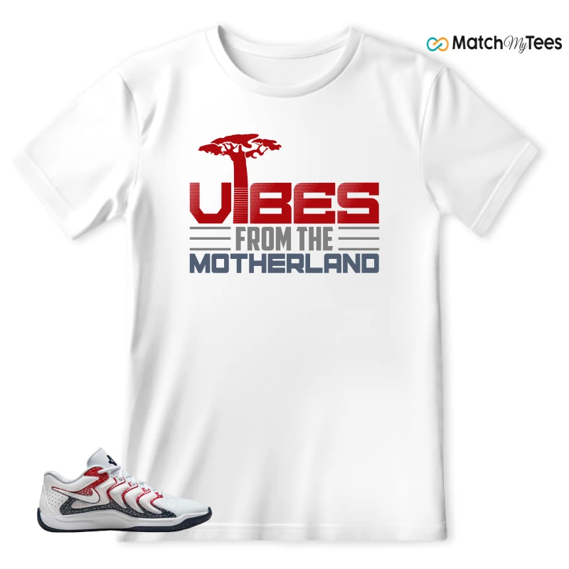 NIKE KD 17 USA WHITE UNIVERSITY RED OBSIDIAN SNEAKER Matching Tees t-shirt
