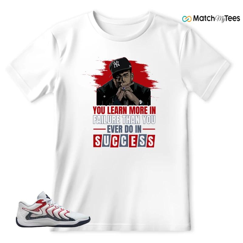 NIKE KD 17 USA WHITE UNIVERSITY RED OBSIDIAN SNEAKER Matching Tees t-shirt