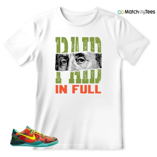 NIKE KOBE 8 PROTRO WHAT THE (2025) SNEAKER/MULTI-COLOR/MULTI-COLOR-MULTI-COLOR matching T-shirt