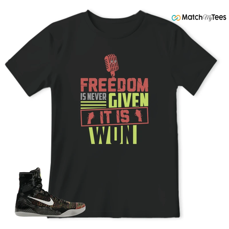 NIKE KOBE 9 ELITE MASTERPIECE SNEAKER Matching Tees t-shirt