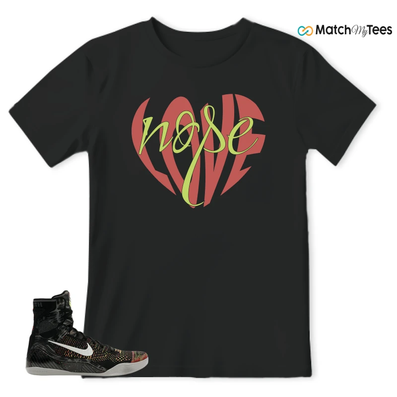 NIKE KOBE 9 ELITE MASTERPIECE SNEAKER Matching Tees t-shirt