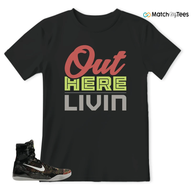 NIKE KOBE 9 ELITE MASTERPIECE SNEAKER Matching Tees T-shirt for Men