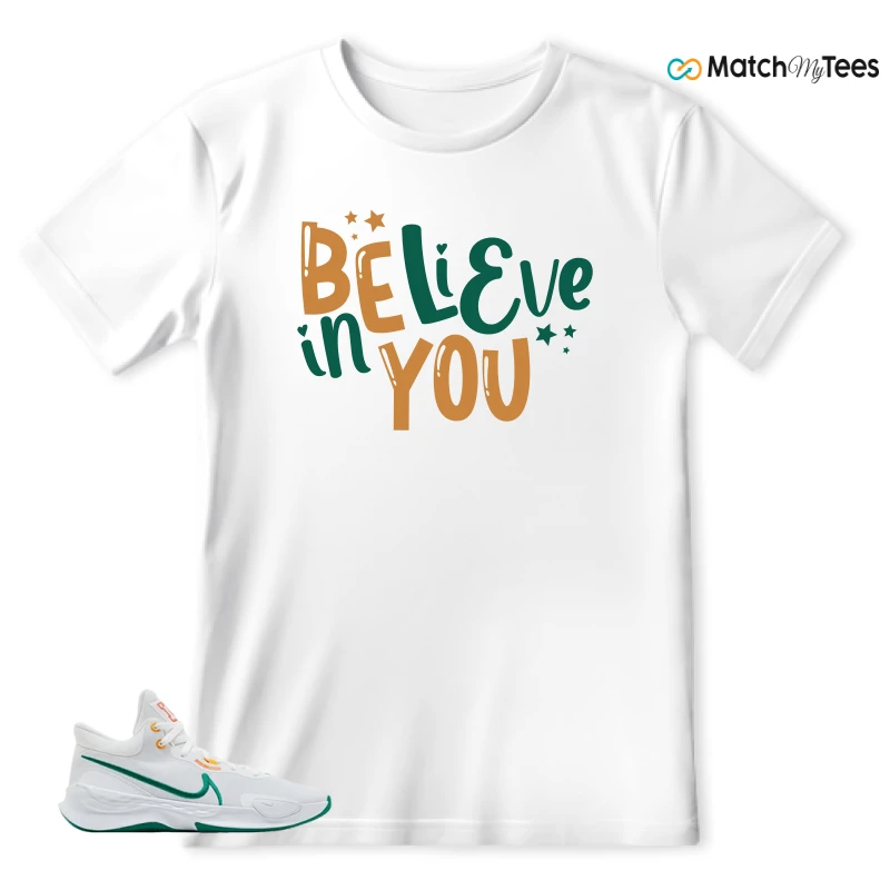 NIKE RENEW ELEVATE 3 WHITE MALACHITE SNEAKER Matching Tees t-shirt